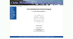 Desktop Screenshot of curia-brass.com